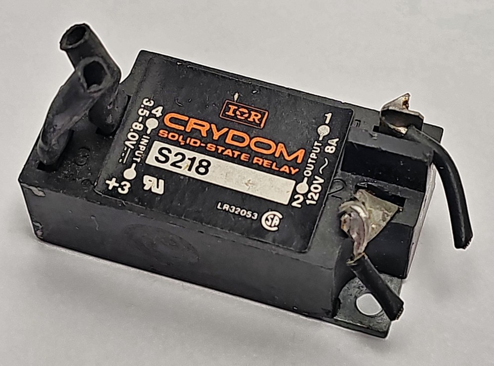 Crydom S218 Solid State Relay , 3.5-8 V Input, 120VAC 8A Output