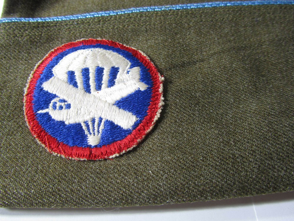 ORIGINAL KOREAN WAR US AIRBORNE PARATROOPER OVERSEAS INFANTRY CAP HAT-SIZE 7