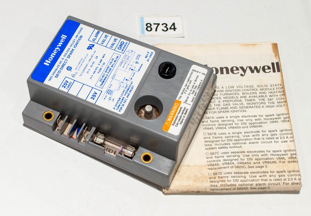 Honeywell S87D1004 Direct Spark Ignition Module