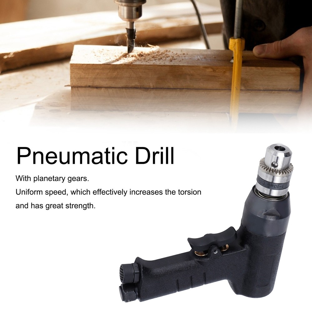 3/8in Type Pneumatic Drill Reversible Air Drill Handheld Drilling Tools
