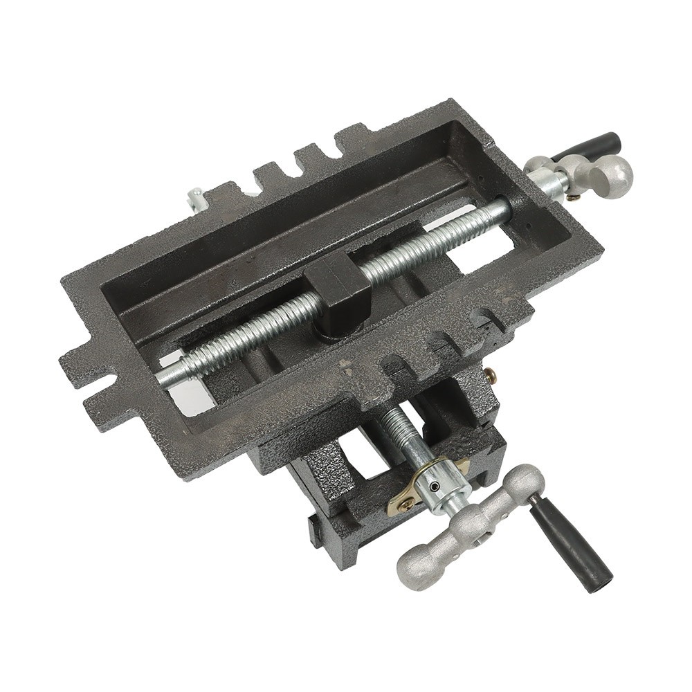 4" Cross Drill Press Vise X-Y Clamp Machine Slide Metal Milling 2 Way Heavy Duty