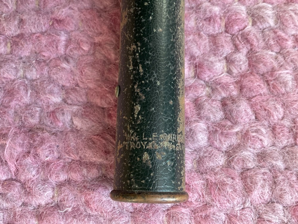 W. & L. E. Gurley Troy NY Transit Scope with Belt Loop Leather Case