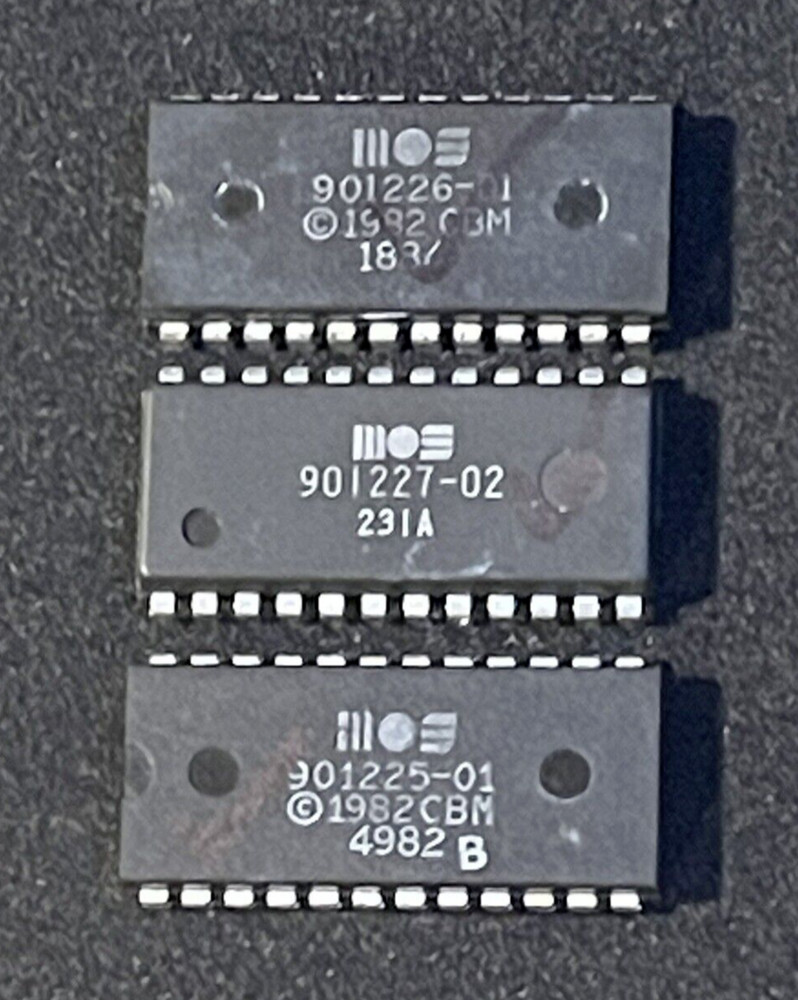 Full ROM set (901226 Basic 901227 Kernal 901225 Char) for Commodore 64 | Working