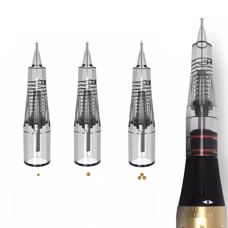 Makeup Microblading Needles Eyebrow Lip Tattoo Needle Cartridges Semi Permanent