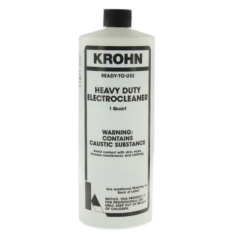 Krohn Heavy Duty Electrocleaner Plating Cleaning Solution One Quart Ready To Use