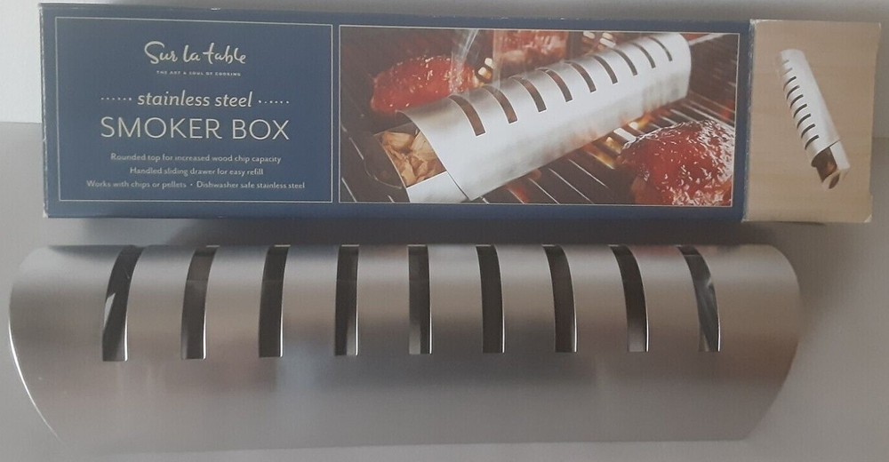 Sur La Table Stainless Steel Smoker Box - NIB - Original Packaging