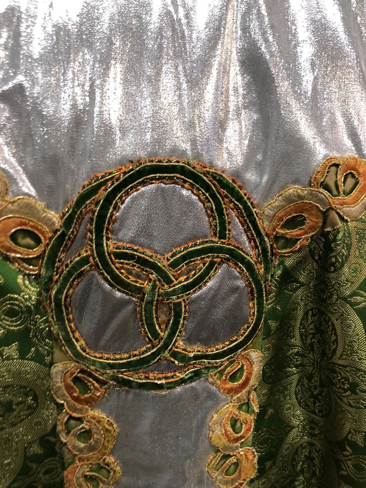 Green Gothic Style Holy Trinity Vestment