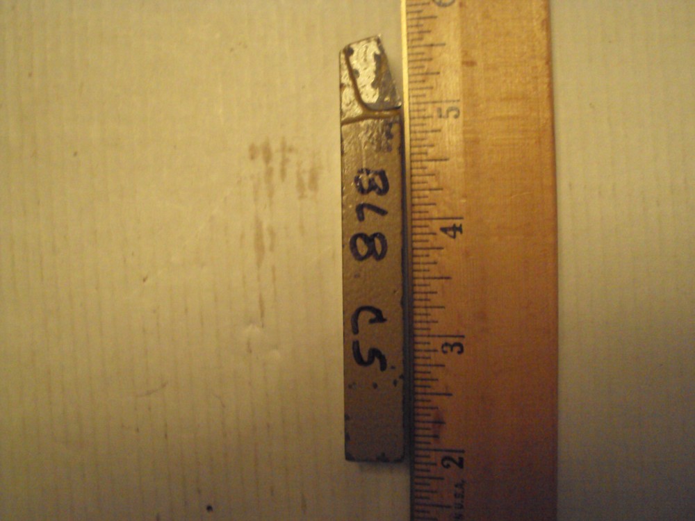 Style BL8; grade C5 brazed carbide lathe tool 1/2" square