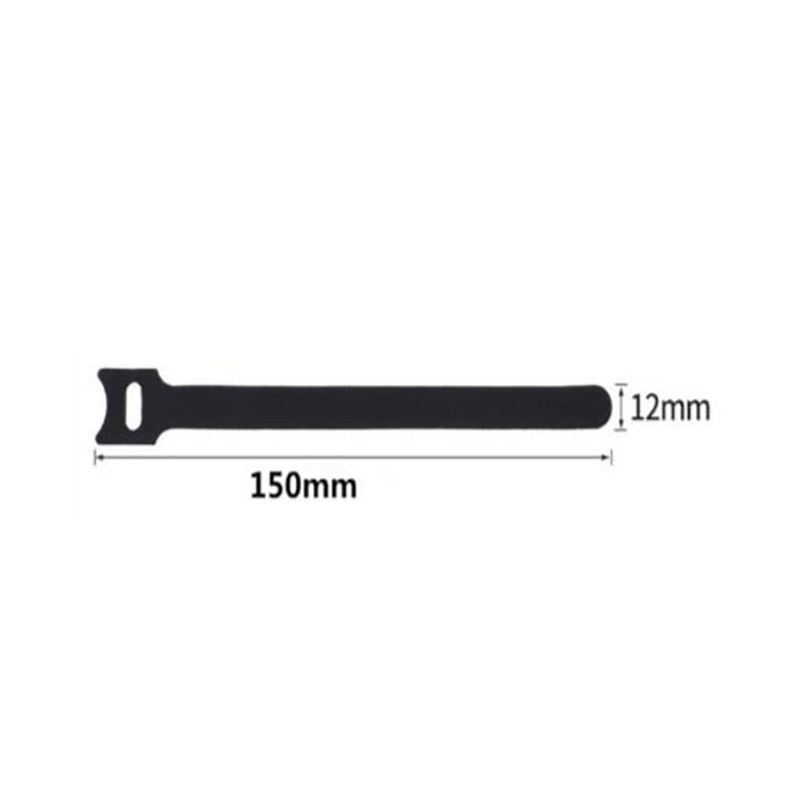 Hook And Loop Cable Ties Straps Strapping Reusable Width 12mm Various Colours