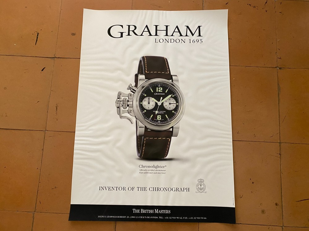 Graham Poster Expositor - Chronofighter - 50 X 70 Cm