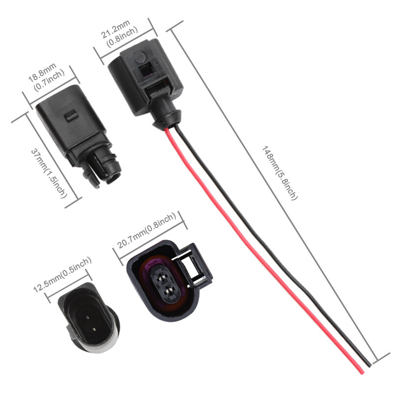 Outer Ambient Air Temperature Sensor With Plug Pigtail For VW Amark Beetle Audi