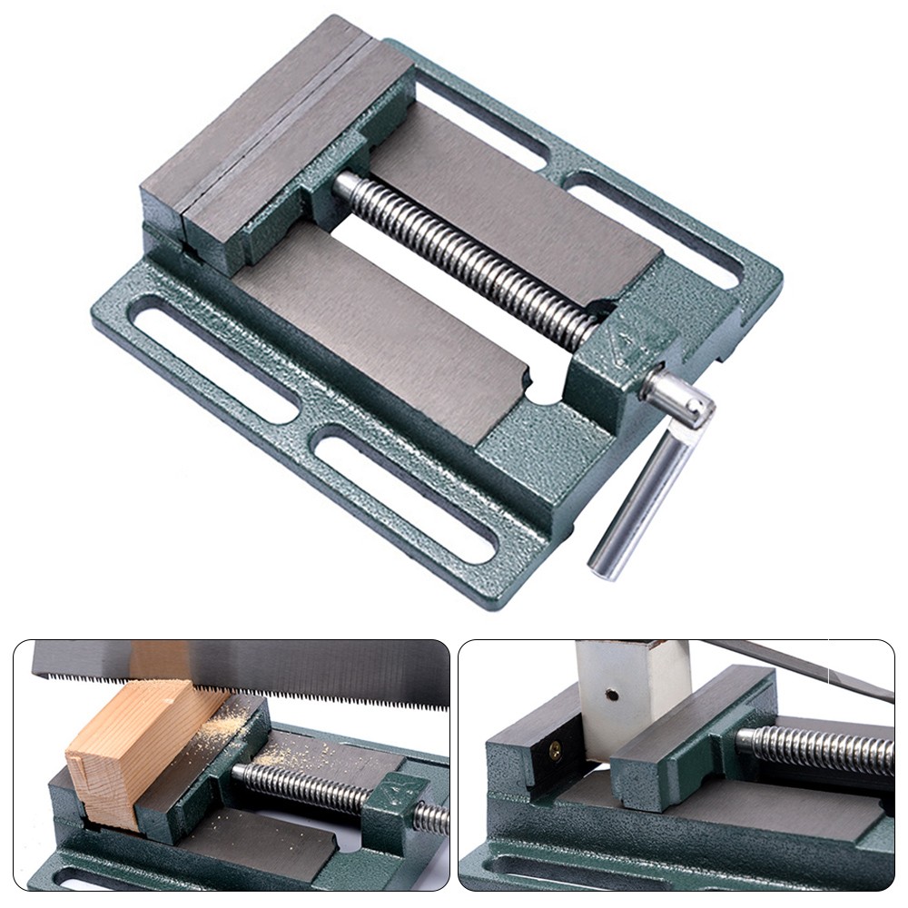 Heavy Duty Vice Vise Drill Press Machine Work Bench Pillar Clamp Jaw NEW ∫