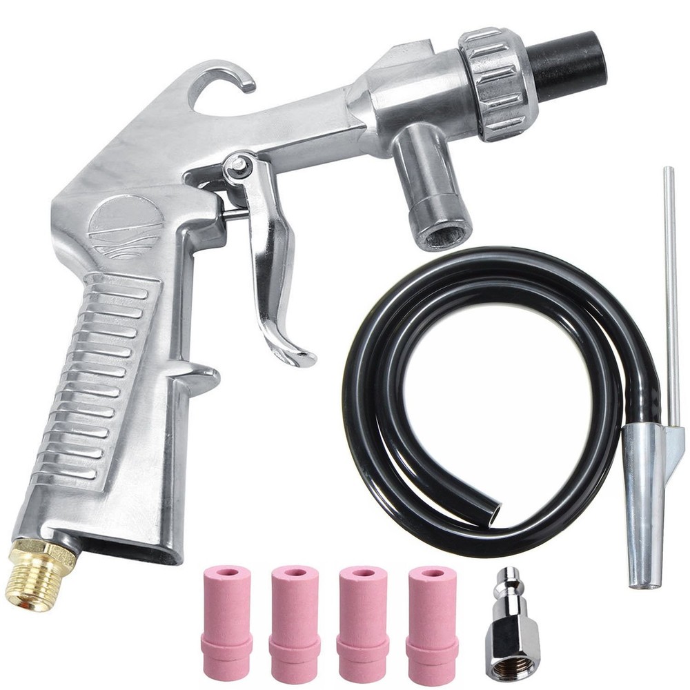 Sand Blaster Kit Blasting Sandblaster Siphon Feed Nozzle Rust Remove Abrasive...