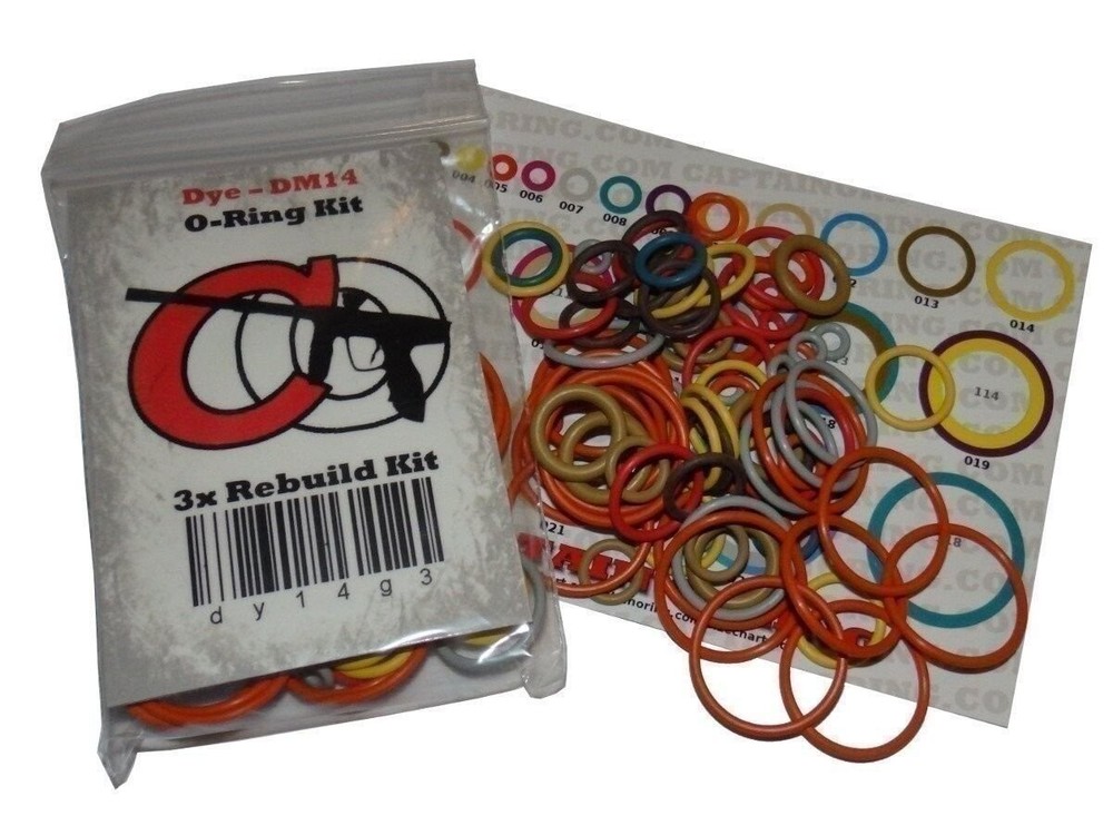 Empire Resurrection Autococker - Color Coded 3x Oring Rebuild Kit