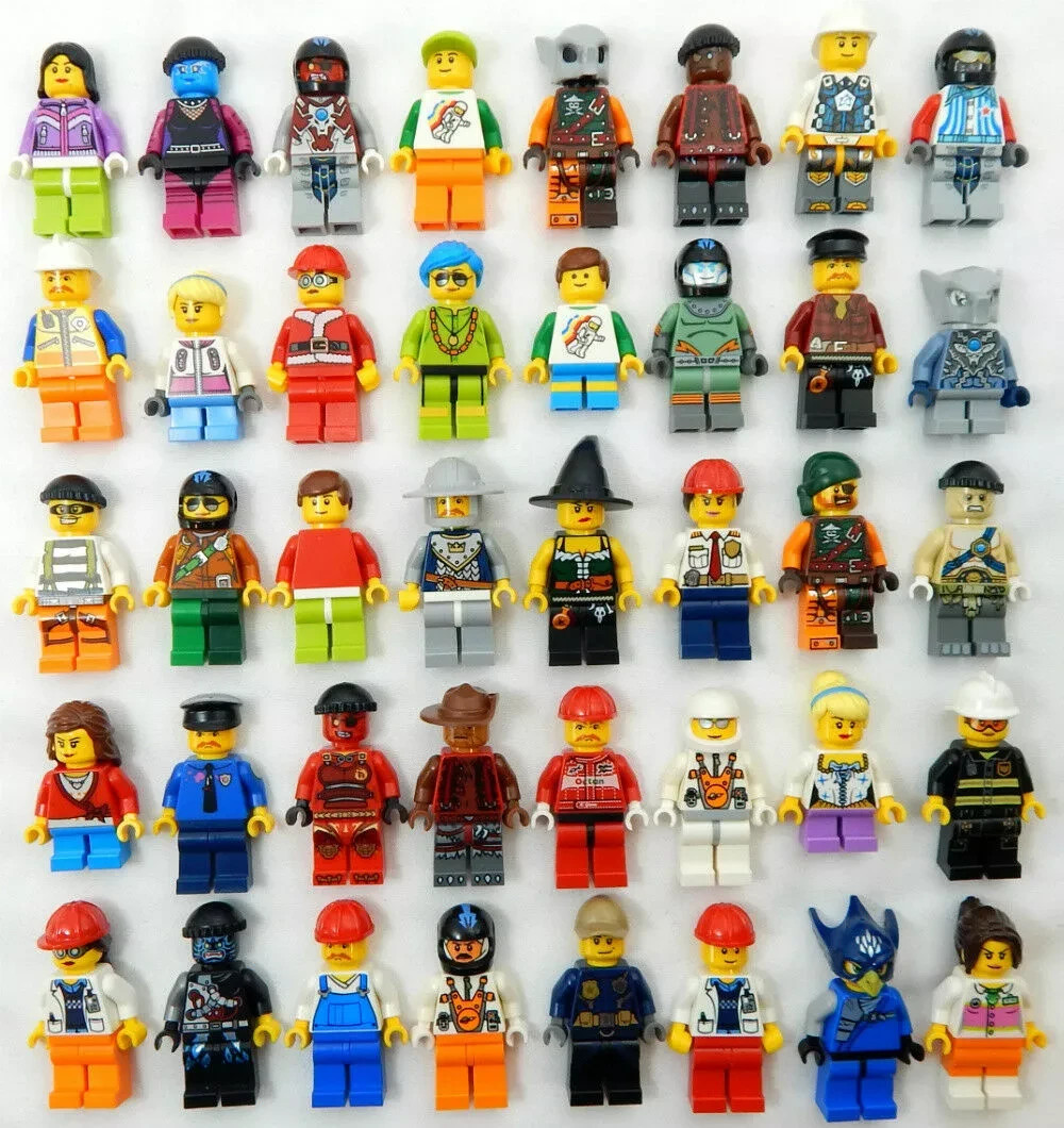 10 Pack LEGO Minifigure Lot – Random New Figures Authentic Bulk Collectible Toys