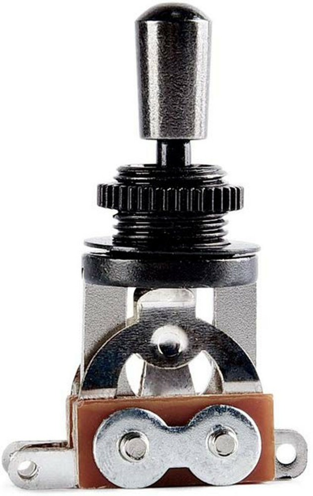 Electric Guitar 3Way Toggle Switch Pickup Selector Switch with Brass Tip Knob BK