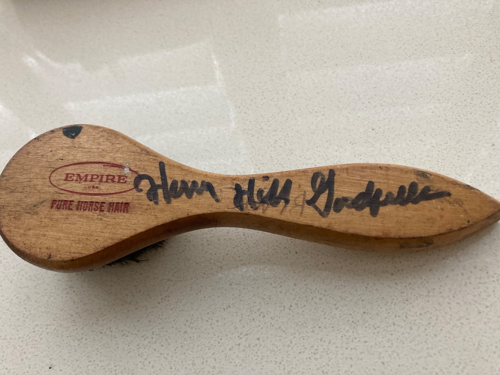 HENRY HILL Inscribed Goodfellas AUTOGRAPHED SHOE SHINE BRUSH APPLIACATOR BRUSH