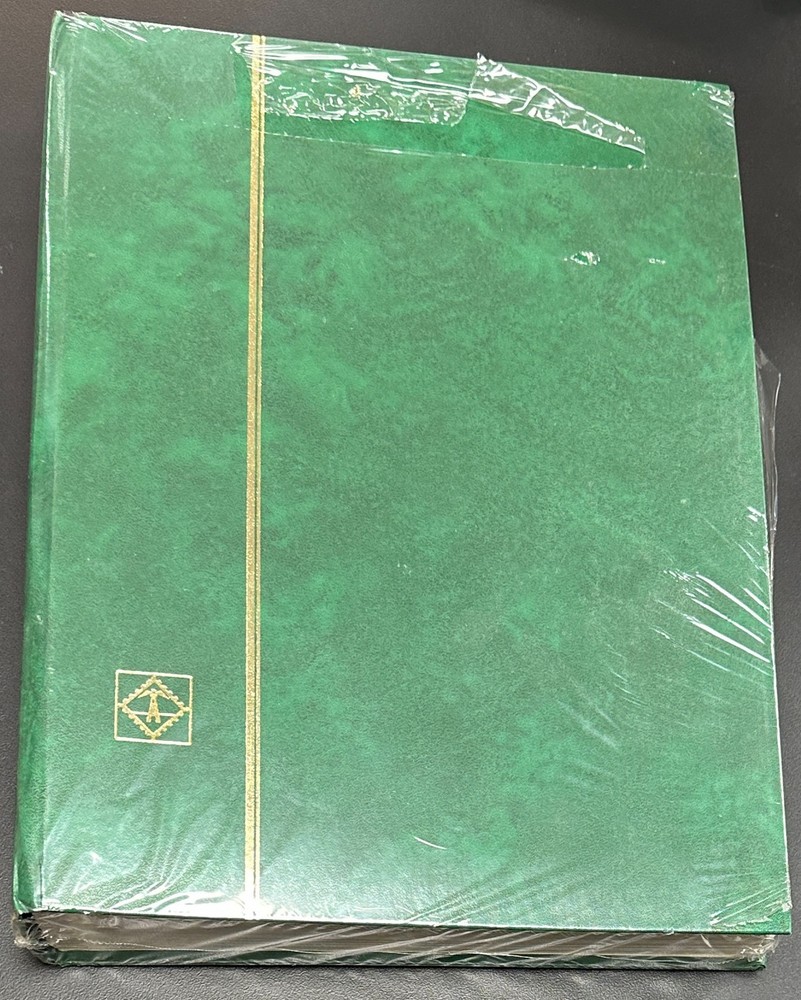 Lighthouse Green Stamp Stockbook Album L 4/32 w/ 64 White Pages, New