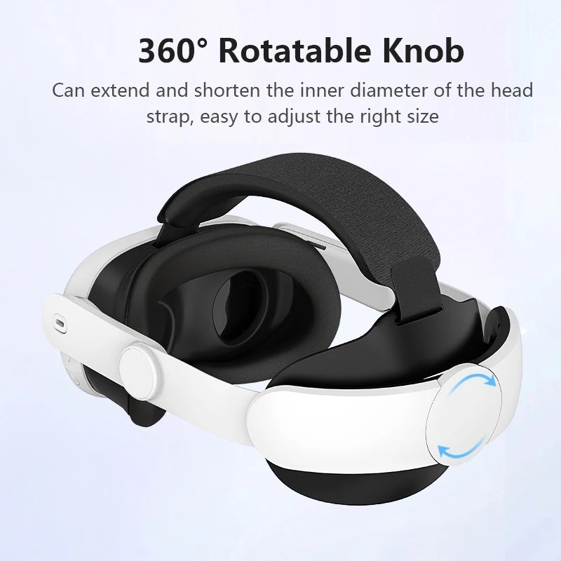 Adjustable Head Strap for Meta Quest 3/3S VR Elite Comfort Headset Accessory