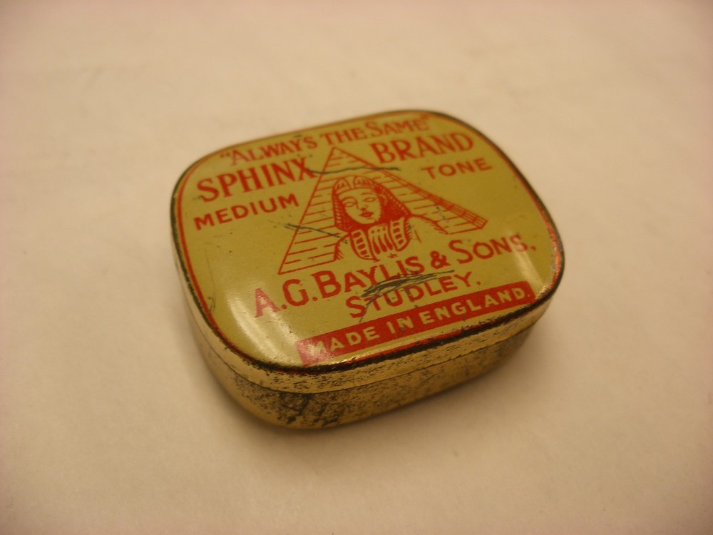Phonograph Victrola Gramophone Needle Tin - Sphinx Medium Tone #6