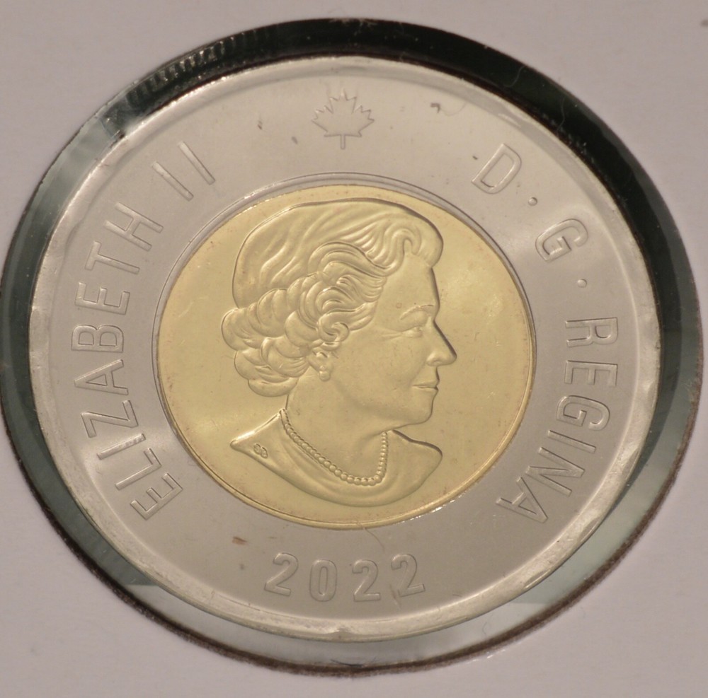 2022 Canada $2 Toonie - Summit Series - PLAIN - Uncirculated from mint roll