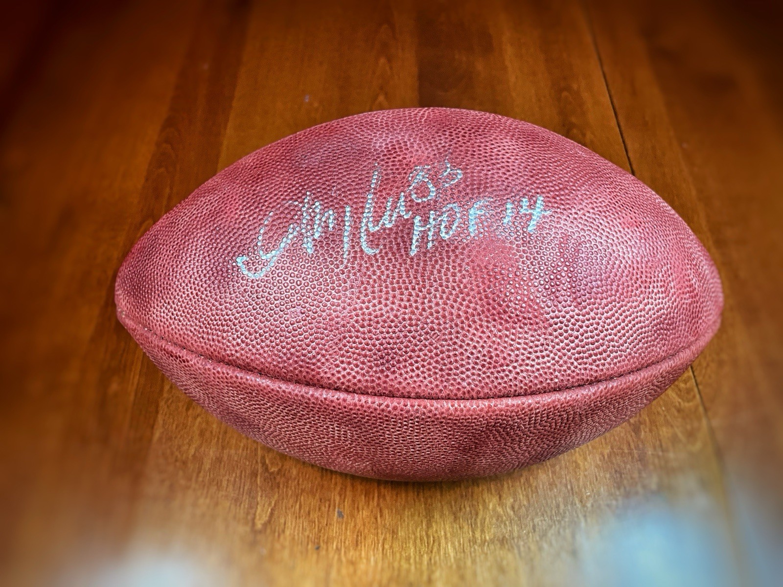 ANDRE REED Signed Wilson “The Duke” Official NFL Football Inscription Bills JSA