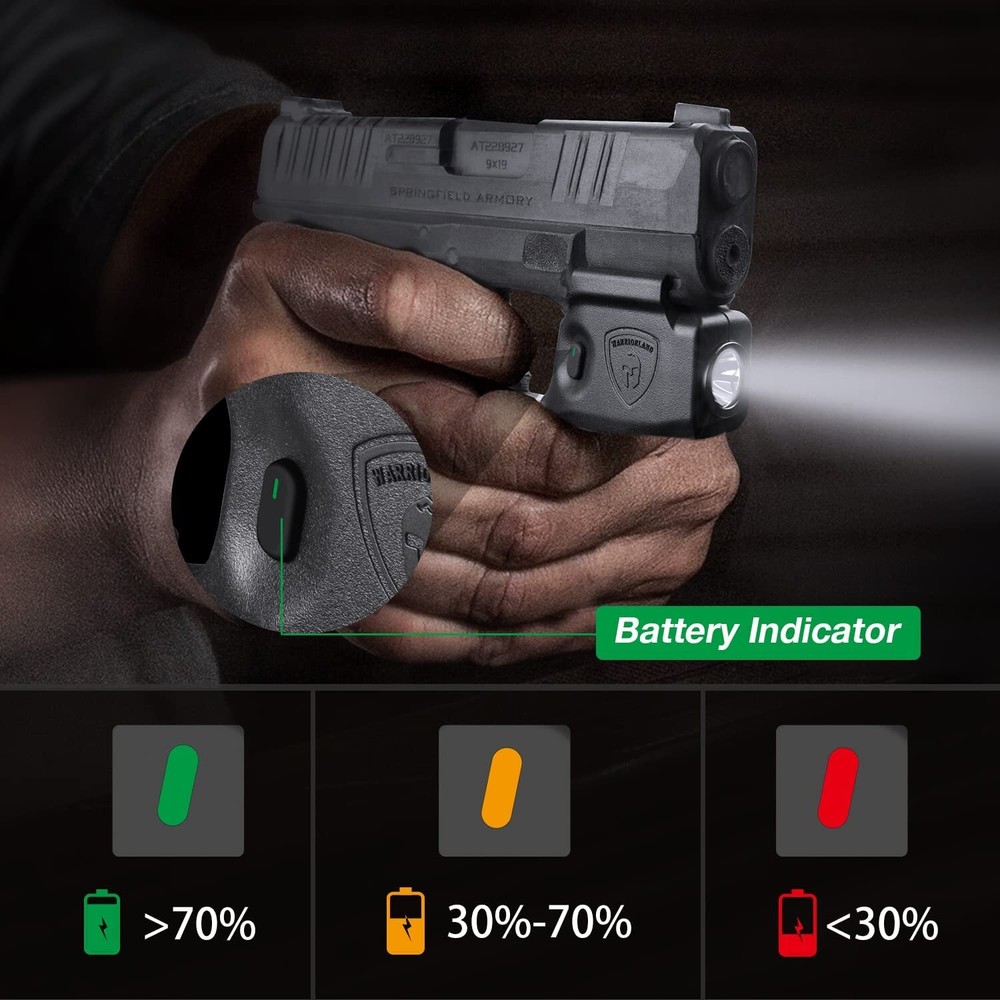 Gun Light with Holster For Springfield Micro Compact Hellcat/Hellcat RDP Pistol