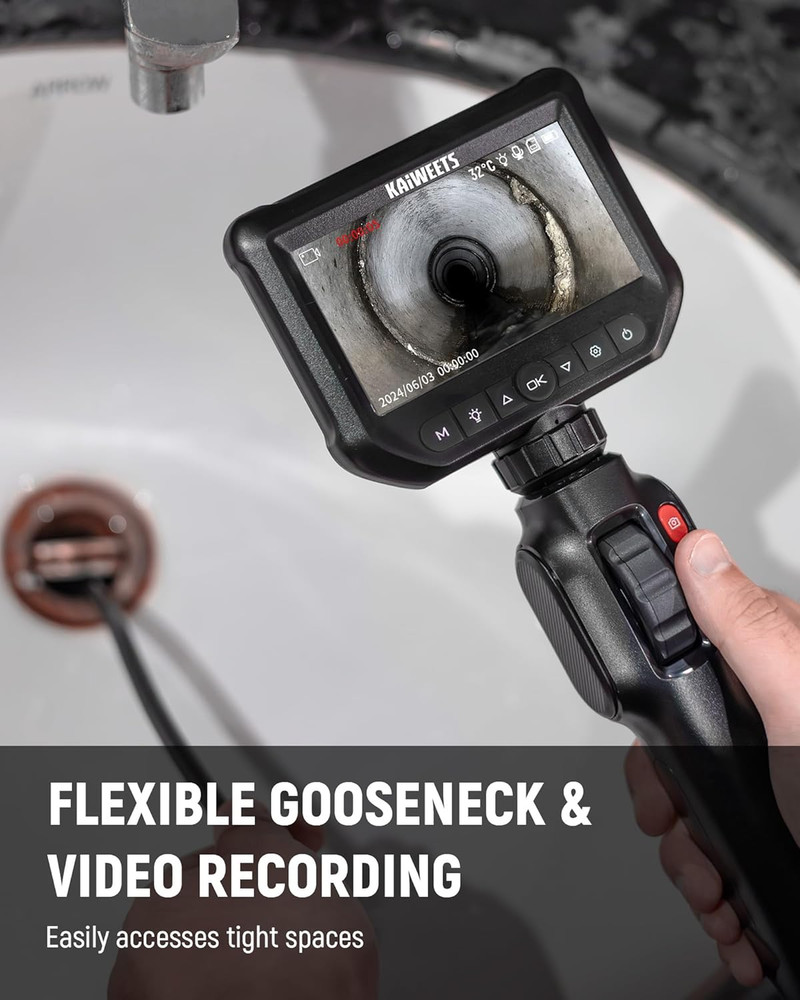 Industrial Two-Way Borescope Endoscope Snake Inspection Scope Camera with Light