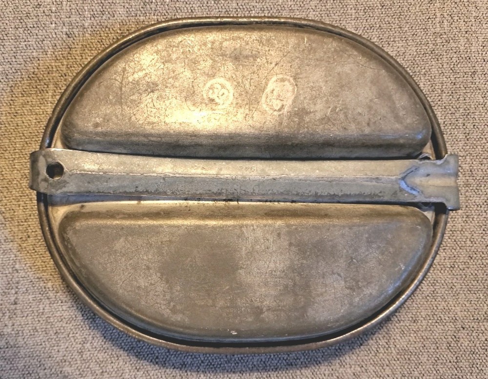 Original US WW2 Mess Kit 1942 AGM CO No Utensils READ