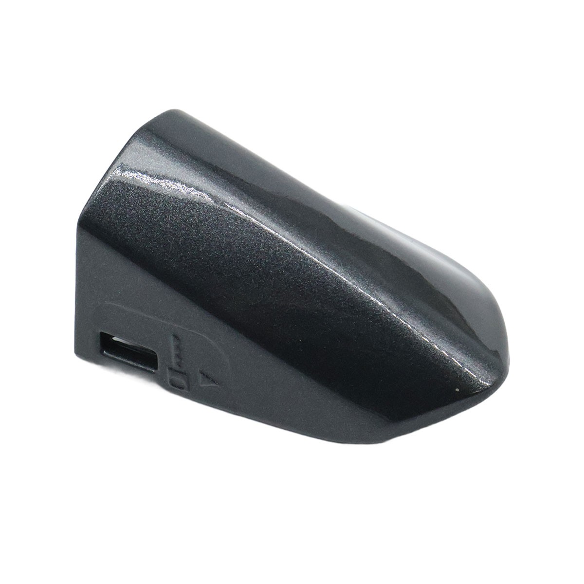 For 2015-2022 Ford Mustang LH Driver Door Handle Key Cap Cover Magnetic Gray