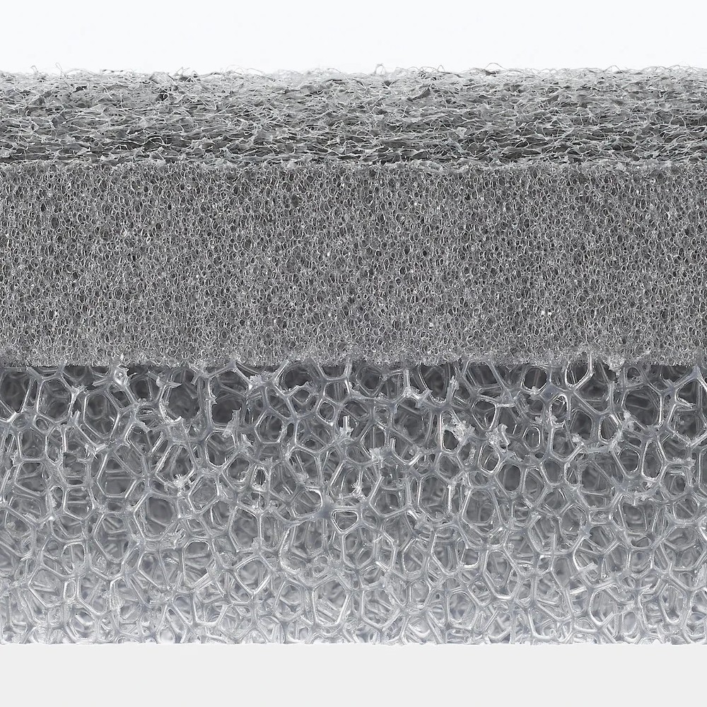 MUJI Urethane foam 3 Layer sponge Gray 3 pieces