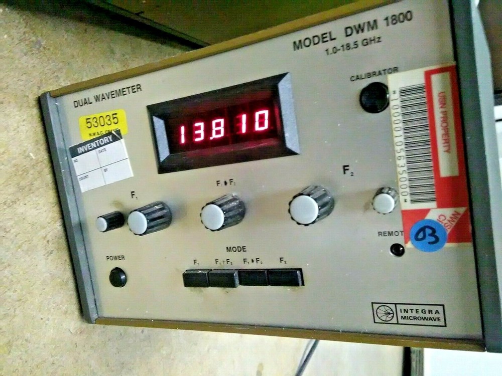 INTEGRA MICROWAVE MODEL DWM 1800 RF Meter (E4)