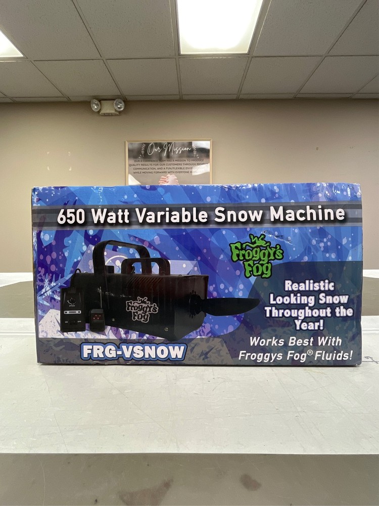 Froggy's Fog Pro Snow Machine, Model Snow Making Machine with Wireless Control a
