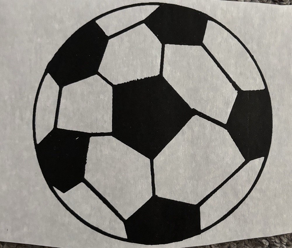 Original Vintage Soccer Ball Iron On Transfer