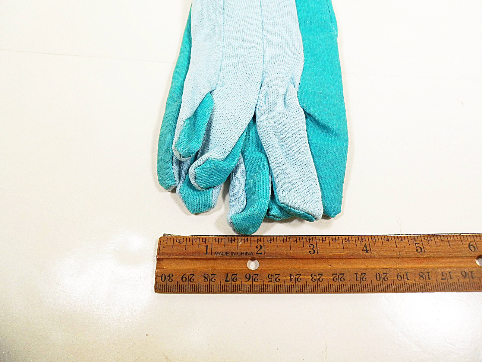 Garden Gloves w Grip Dots L SM XS Gardening Gauntlet Glove Cotton 1 Pr. Cleanup