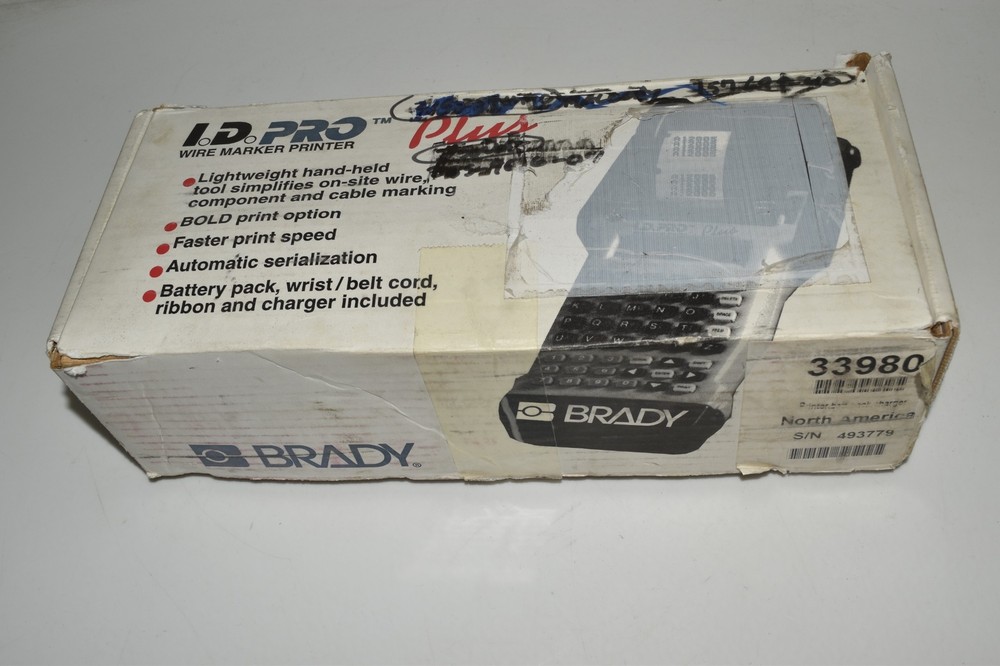 BRADY 33980 ID PRO WIRE MARKER PRINTER PLUS (PLQ34)