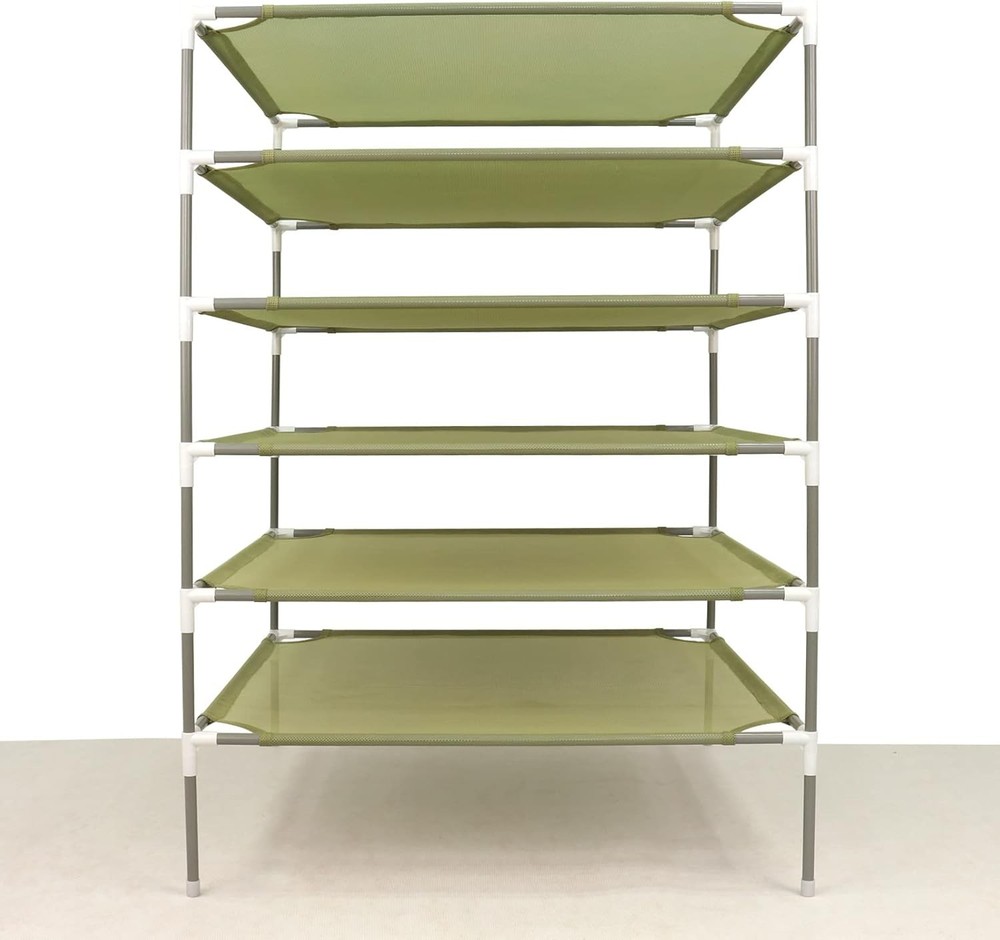 Sweater Drying Rack,6-Layer Flat DryingRack Stackable Mesh Fabric Clothes Drying