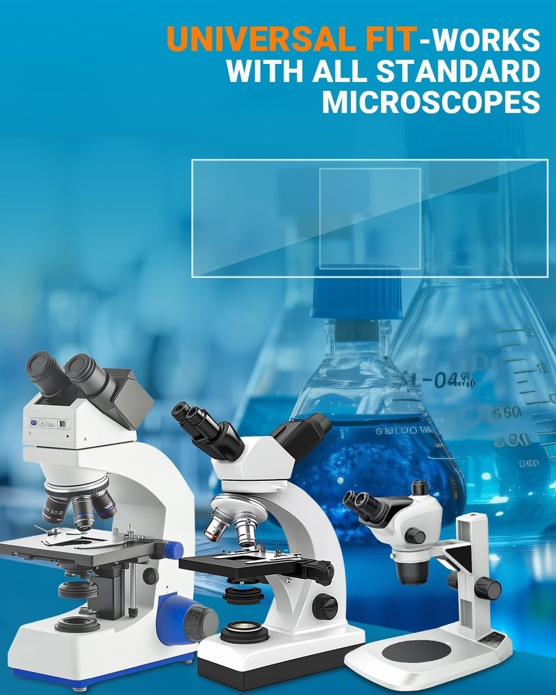 Microscope Slides and Covers Kit – 50 Blank Pre-Cleaned Glass Slides for Micro