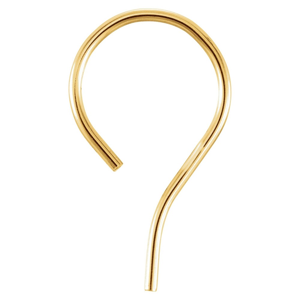 14K 18K Gold Bishop Hook Ear Wire