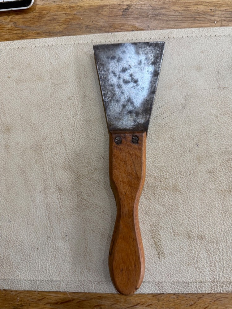 Vintage 4” Wooden Handled Decorators Scraper Tool