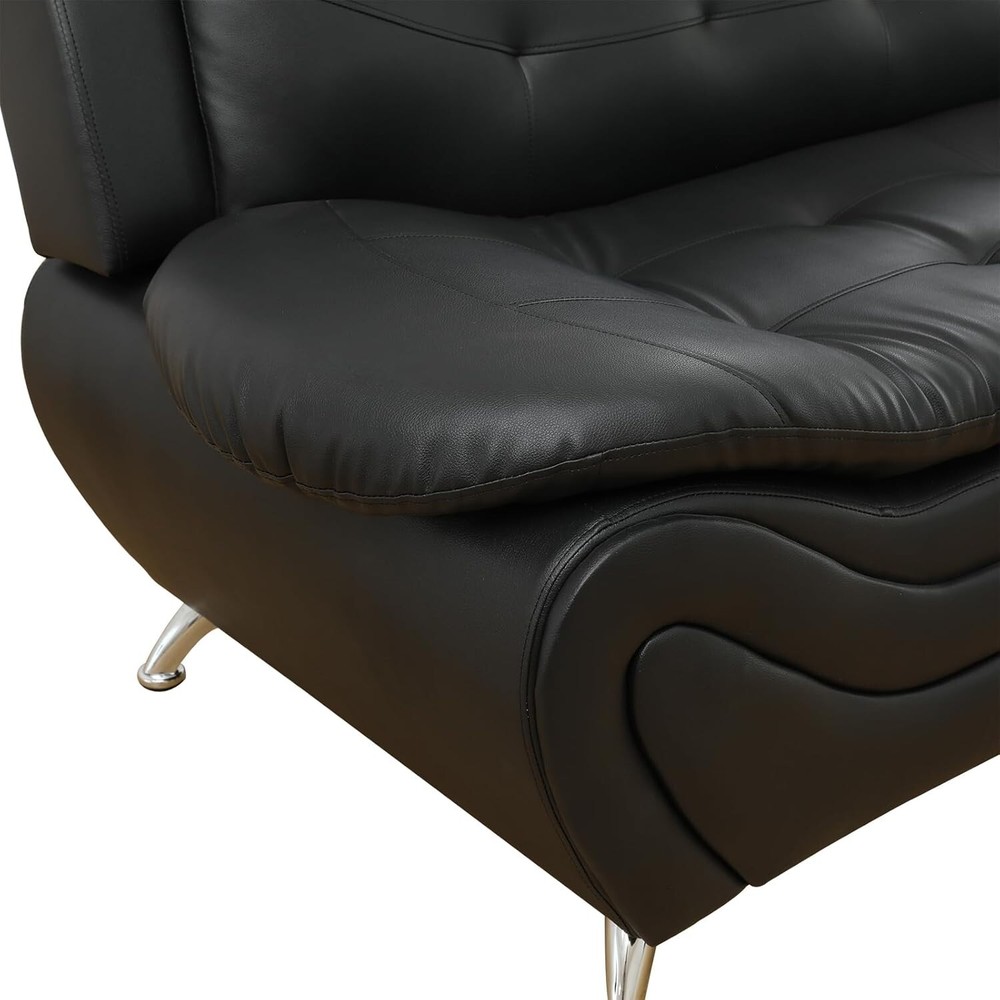 Faux Leather Living Room Sofa