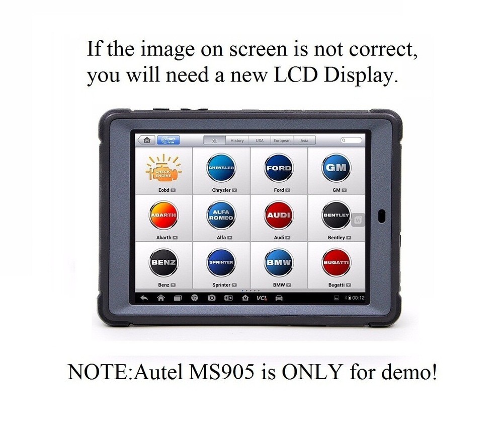 LCD Screen Replacement for AUTEL MaxiSys Mini MS905 MY905 (NOT Digitizer)