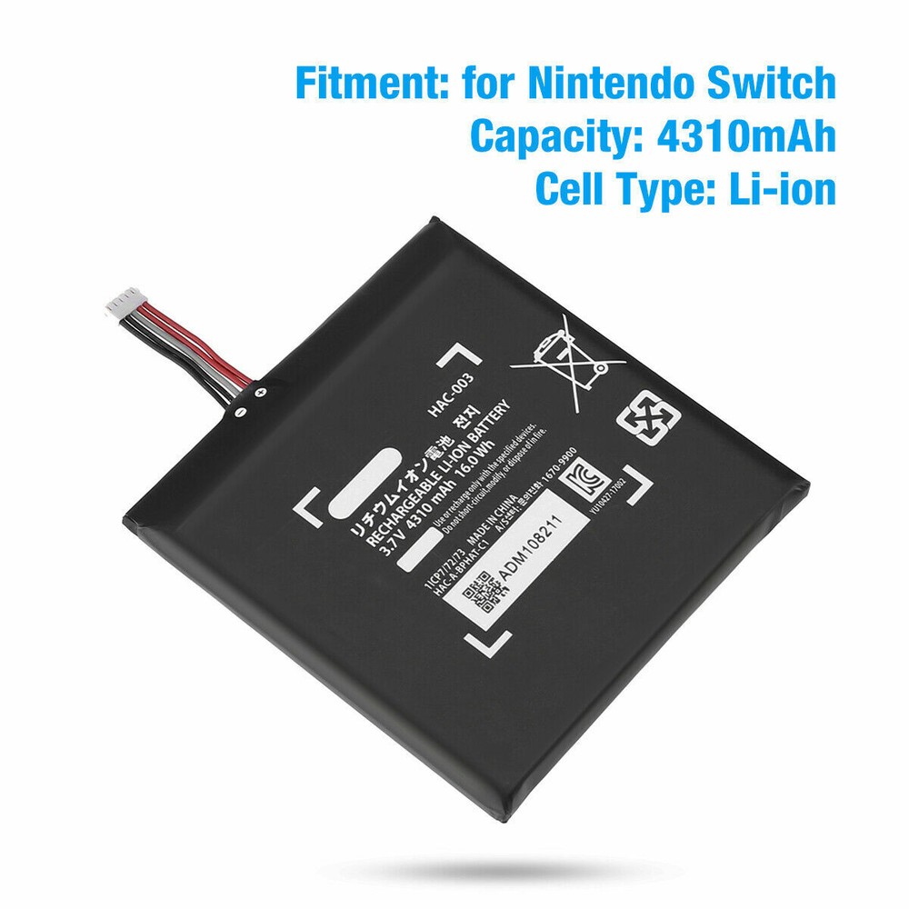 New 4310mAh HAC-003 Replacement Battery for Nintendo Switch Console With Tools