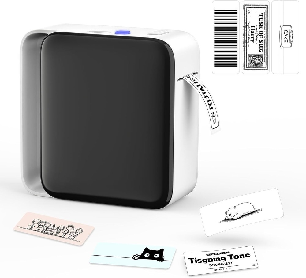 Y12 Bluetooth Label Maker - Mini Wireless Thermal Printer for Home & Office