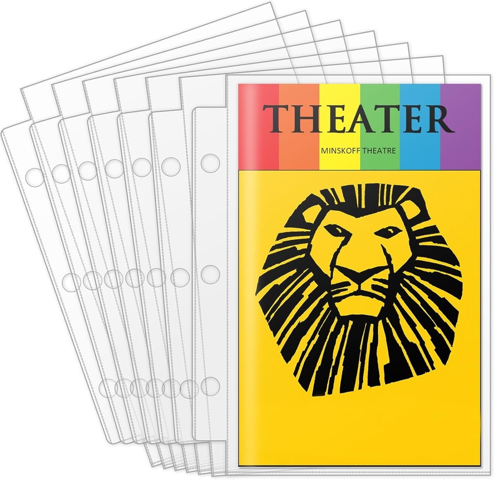 Page Protectors for Broadway Play Program and Theater Programs 50 Sheet Prote...