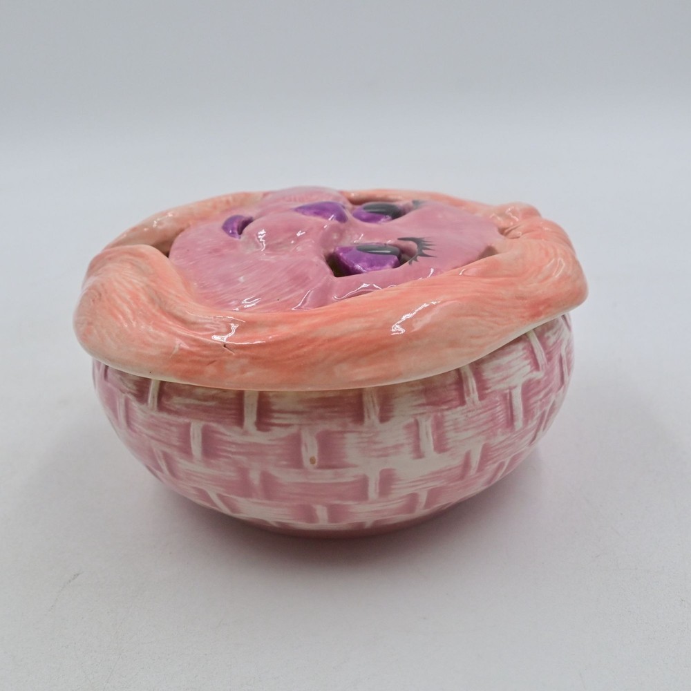 Holland Mold Bunny Rabbit Easter Candy Dish Trinket Box