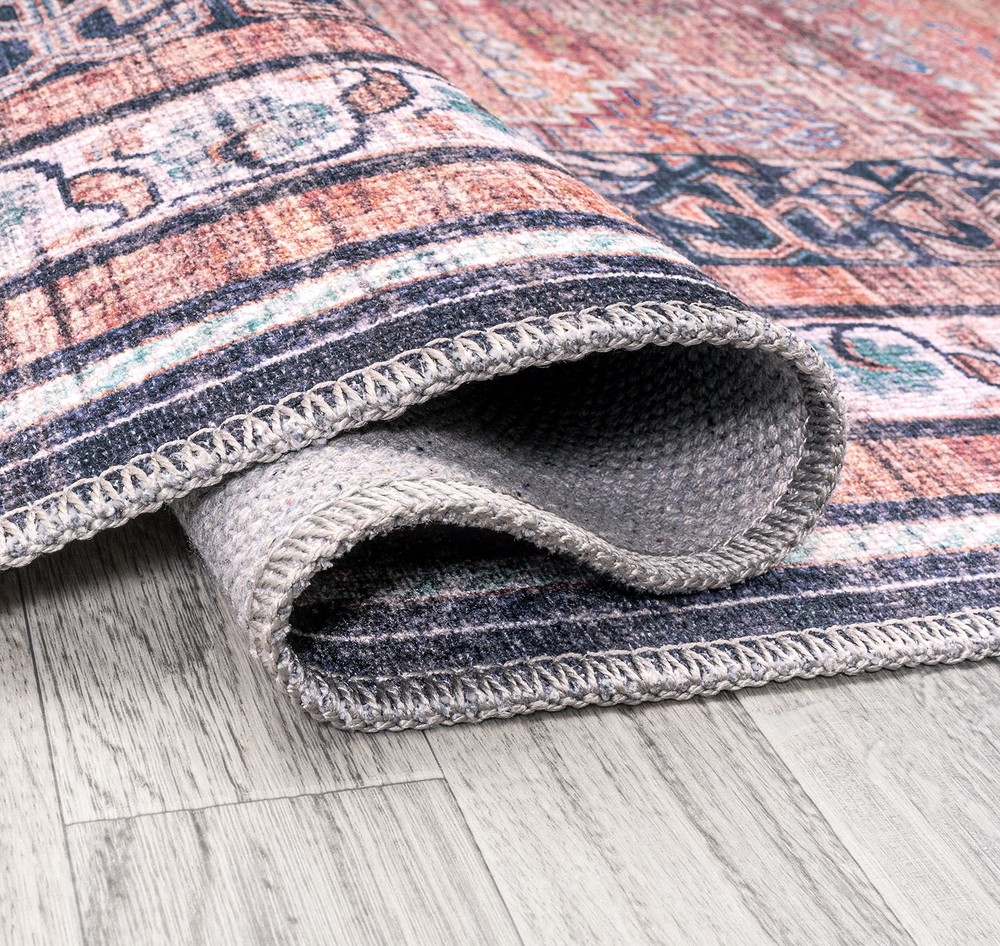 JONATHAN Y Machine Washable 7'10" x 10' (Rectangular), Dalyan-terra/Navy