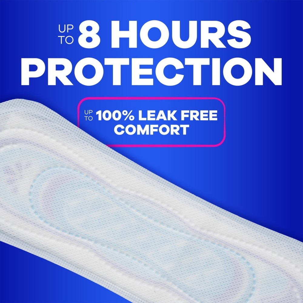 Always Ultra Thin Pads Without Wings, Size 2, Long Super Absorbency, 40 Count