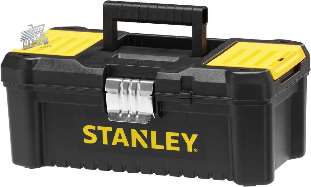 Essential STST1-75515 Tool Box, Black/Yellow, 12.5"
