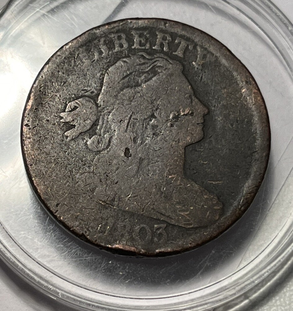 1803 Draped Bust Large Cent Small Date Large Fraction
